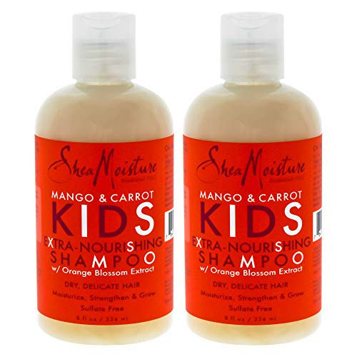 SHEA MOISTURE Mango and Carrot Kids Extra-nourishing Shampoo Pack Of 2  8 Oz -K0000178-