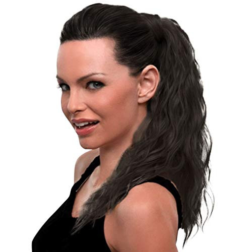 Hairdo Style-able Synthetic Ponytail  R4 Midnight Brown  18-inch