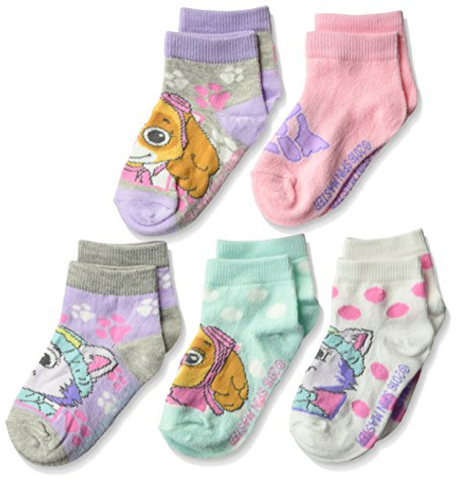 Nickelodeon girls Paw Patrol 5 Pack Shorty Socks Pastel Big Face Shoe Size 4-8 US Nickelodeon girls Paw Patrol 5 Pack Shorty Socks Pastel Big Face Shoe Size 4-8 US