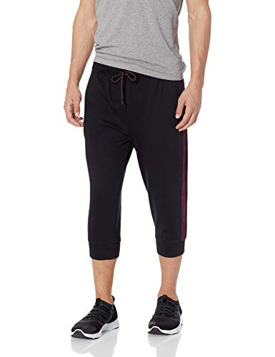 2-X-IST Mens Crop Lounge Pant Pants  Black  X-Large