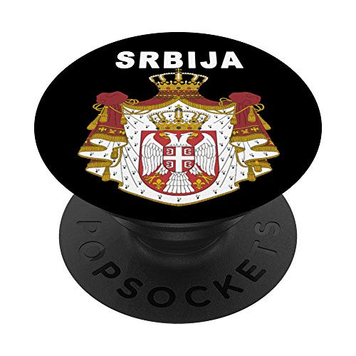 Srbija Serbian Eagle Coat of Arms Design PopSockets PopGrip Swappable Grip for Phones and Tablets