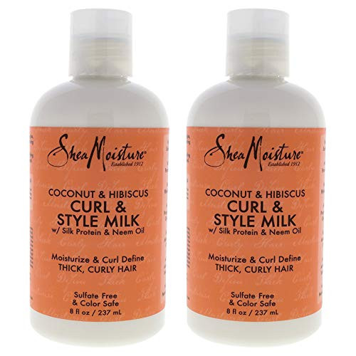 Shea Moisture Coconut and Hibiscus Curl and Style Milk Pack Of 2  8 Oz