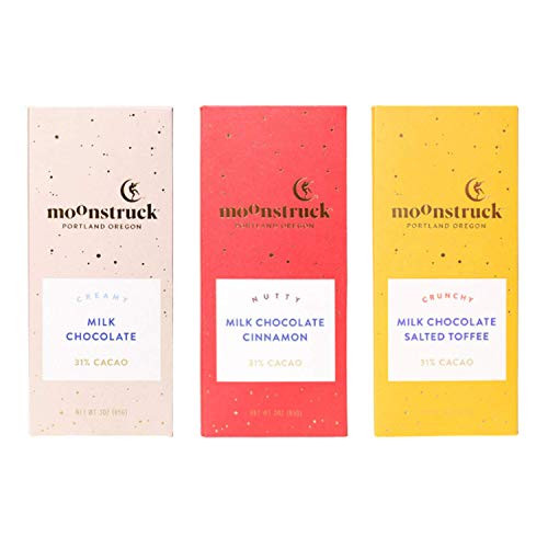 Moonstruck Chocolates - Milk Chocolate Bundle - 9oz -Set of 3-