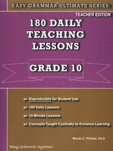 Easy Grammar Ultimate Series Teacher Book - Grade 10