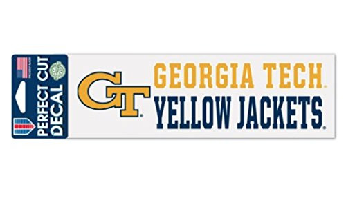 WinCraft NCAA Georgia Tech University Yellow Jackets 3 x 10 Perfect Cut Decal
