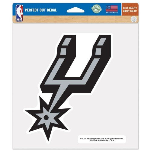WinCraft NBA San Antonio Spurs 8x8 inch Color Die Cut Decal WinCraft NBA San Antonio Spurs 8x8 inch Color Die Cut Decal