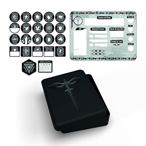 Dungeons and Dragons - Rogue Token Set -Player Board and 23 Tokens-