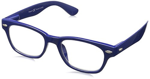 Peepers by PeeperSpecs Clark Square Reading Glasses  Black-Focus Blue Light Filtering Lenses  49 mm - 1-5