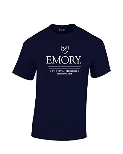 Emory Eagles Classic Seal T-Shirt  Medium  Navy