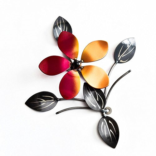 bsart Metal Wall Decor Wall Art Wall Sculpture Metallic Luster Flower Vine Decor Indoor and Outdoor Middle bsart Metal Wall Decor Wall Art Wall Sculpture Metallic Luster Flower Vine Decor Indoor and Outdoor Middle