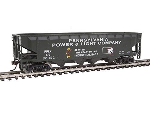 Walthers Trainline HO Scale Model Offset Quad Hopper - Ready to Run - Pennsylvania Power and Light Pplx 170