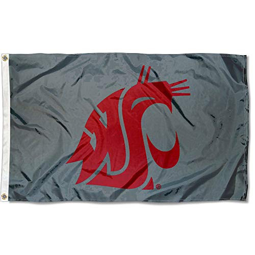 College Flags and Banners Co- Washington State Cougars Cougar Grey Flag