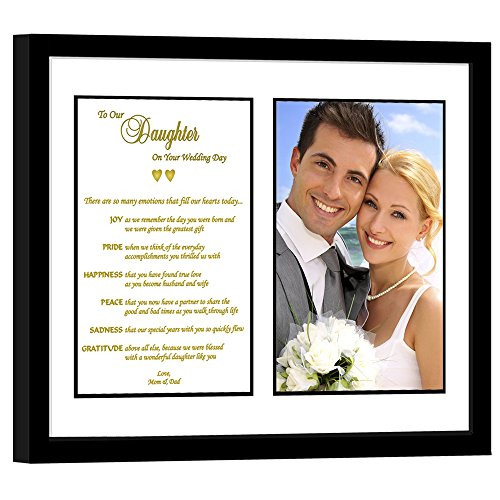 Daughter Wedding Gift from Parents  Touching Poem from Mom and Dad  Add Photo