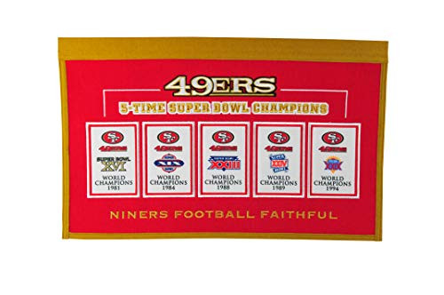 Winning Streak Sports NFL San Francisco 49ers Rafter Raiser Banner - Wall Decor for Sports Fans