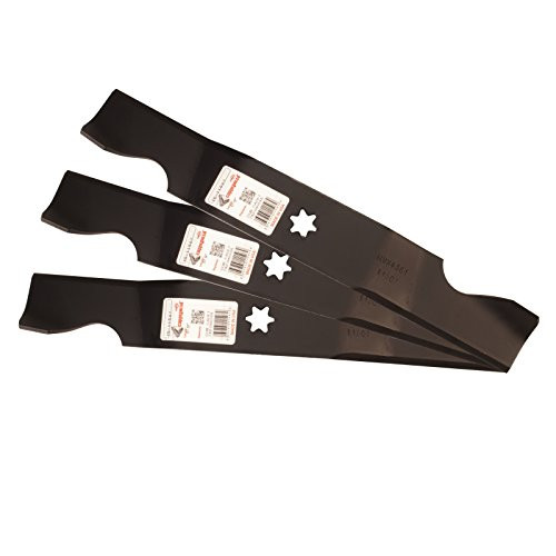 Three -3- Pack Rotary Lawn Mower Blades Compatible With Cub Cadet 742-04053  742-04053A  942-04053A