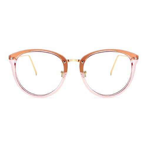 TIJN Vintage Optical Eyewear Non-prescription Eyeglasses Frame with Clear Lenses