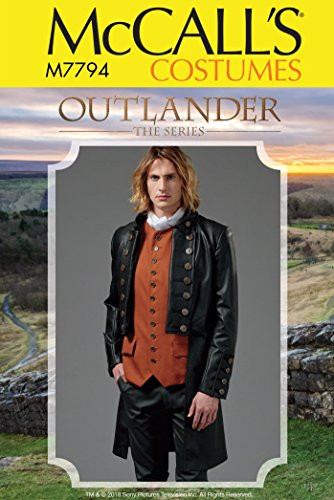 McCalls Patterns Mens Historical Outlander Halloween and Cosplay Costume Sewing Pattern  Sizes 38-44