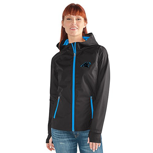 G-III Womens Onside Kick Light Weight Full Zip Jacket  Black  Small