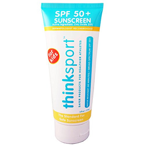 Thinksport SPF 50+ Safe Sunscreen Cream for Kids, 6 Ounce