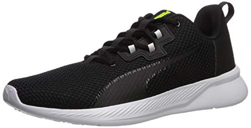 PUMA Unisex-Adult TISHATSU Runner Sneaker  Black-Safety Yellow  11 M US