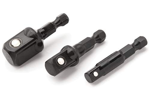 Titan 12061 3Piece Stubby Impact Socket Adapter Set