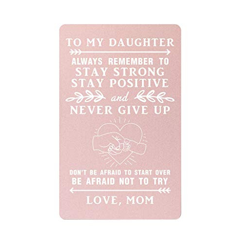 TANWIH Daughter Wallet Card from Mom Daughter Gifts from Mom Gifts for Adult Daughter from Mom Mother Birthday Daughter Gift Cards daughter gradua TANWIH Daughter Wallet Card from Mom Daughter Gifts from Mom Gifts for Adult Daughter from Mom Mother Birthday Daughter Gift Cards daughter gradua