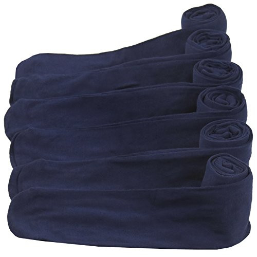 ToBeInStyle Girls Pack of 6 Assorted Design Winter Tights -Medium  Navy-