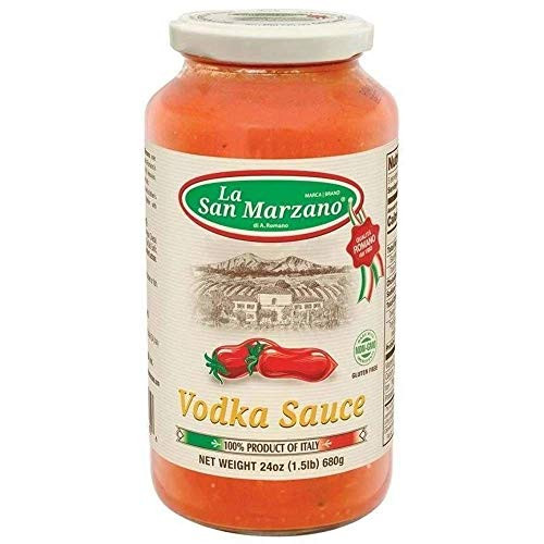Vodka Pasta Sauce La San Marzano 100 Product of Italy 24 Ounce Jars Ingredients With San Marzano Tomatoes DOP Quality -Pack of 3- Vodka Pasta Sauce La San Marzano 100 Product of Italy 24 Ounce Jars Ingredients With San Marzano Tomatoes DOP Quality -Pack of 3-