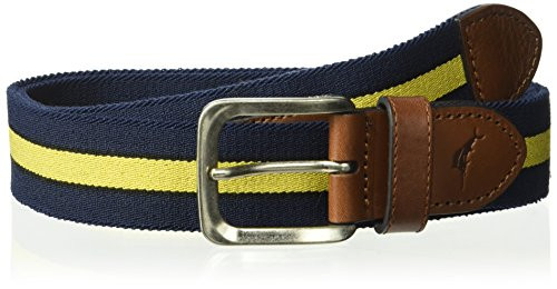 Tommy Bahama Mens Casual Stretch Fabric Belt  navy stripe  44