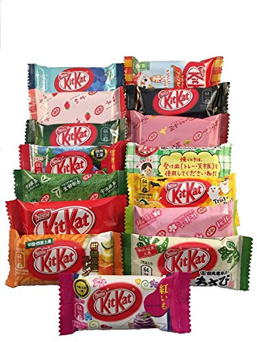 Japanese Kit Kat 16 pcs TONOSAMA selection  ALL DIFFERENT FLAVORS- by TONOSAMA CANDY
