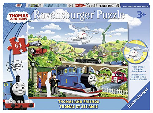 Ravensburger Thomas&Friends: Thomas & Friends Shaped Character 64 Piece Jigsaw Puzzle for Kids  Every Piece is Unique, Pieces Fit Together Perfectly