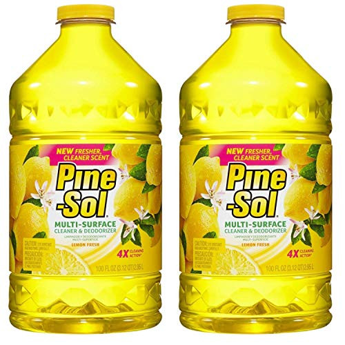 Pine-Sol Multi-Surface Cleaner  Lemon Fresh Scent  100 oz  2-Pack