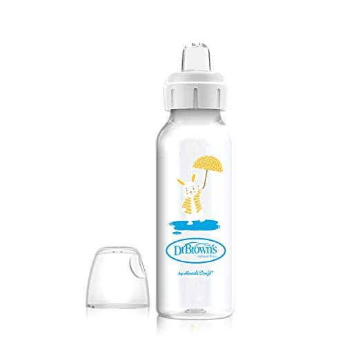 Dr- Browns Options- Sippy Spout Baby Bottle  8 Ounce  Bunny