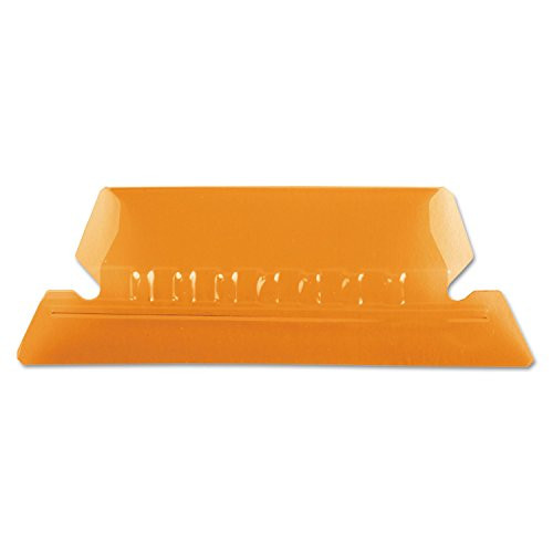 Pendaflex 42ORA Hanging File Folder Tabs  1-5 Tab  Two Inch  Orange Tab-White Insert  25-Pack