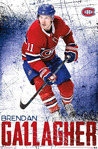 Trends International NHL Montreal Canadiens - Brendan Gallagher 18 Wall Poster  22-375 x 34  Unframed Version