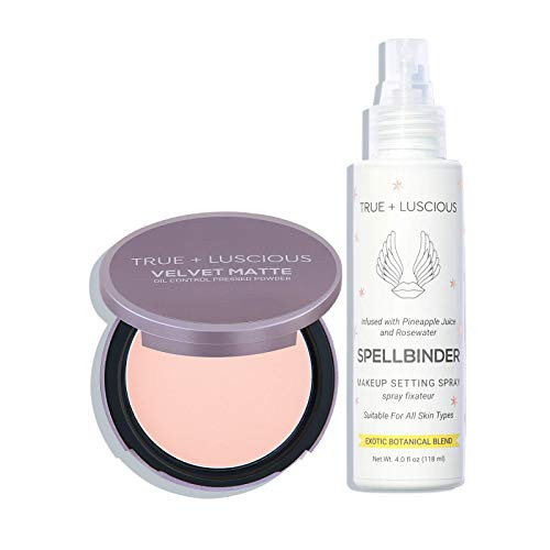 True - Luscious Velvet Matte Face Powder 00 and Spellbinder Setting Spray