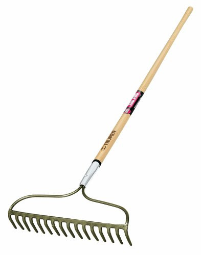 Truper 31374 Tru Pro Forged Bow Rake  16 Teeth  Ash Handle  60-Inch
