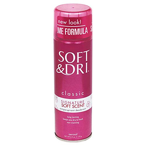 Soft and Dri Aerosol Antiperspirant Deodorant  Soft Scent 6 oz -Pack of 3-
