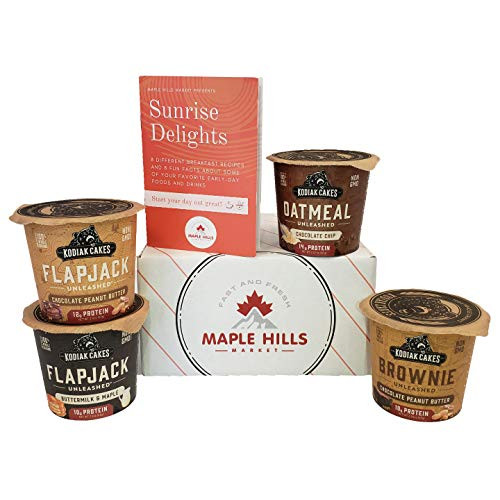 Kodiak Cakes High Protein Cups 4 Flavor Sampler With Free Recipe Booklet by Maple Hills Market Buttermilk Maple Flapjack Chocolate Peanut Butter Fla Kodiak Cakes High Protein Cups 4 Flavor Sampler With Free Recipe Booklet by Maple Hills Market Buttermilk Maple Flapjack Chocolate Peanut Butter Fla