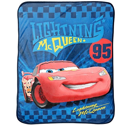 Disney/Pixar Cars Ultimate Speed Blue/Yellow/Red Plush 50" x 60" Throw with Lightning McQueen (Official Disney/Pixar Product) Disney/Pixar Cars Ultimate Speed Blue/Yellow/Red Plush 50" x 60" Throw with Lightning McQueen (Official Disney/Pixar Product)
