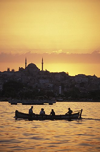 Posterazzi Turkey Boat On The Bosphorus At Sunset Istanbul Poster Print  -12 x 19-