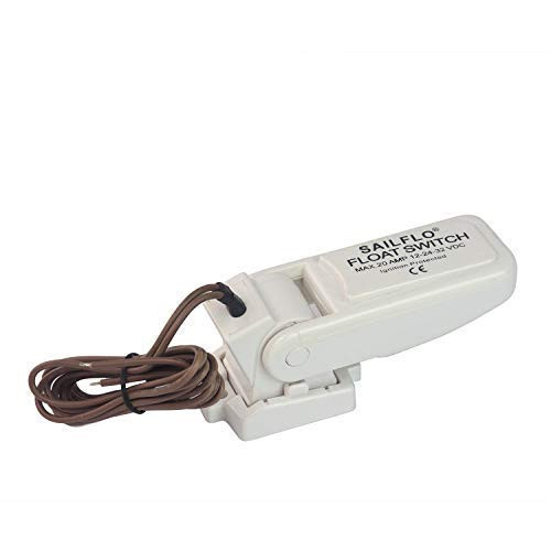 Marine Boat Bilge Pump Float Switch -12V 24V 32V- Ignition Protected Mercury by SAILFLO -White-