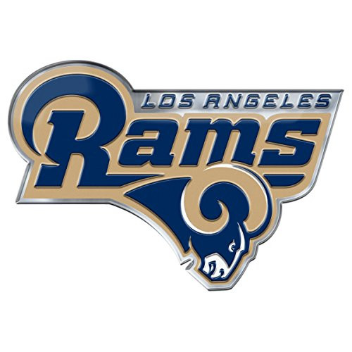 FANMATS NFL Los Angeles Rams Alternative Color Logo Emblem Blue One Size FANMATS NFL Los Angeles Rams Alternative Color Logo Emblem Blue One Size