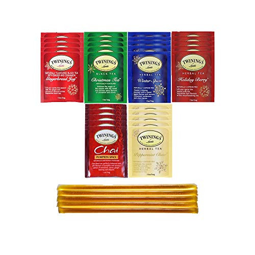Twinings Black and Herbal Seasonal Tea Bag Holiday Variety Gift Box  Winter Flavors -36 Count-