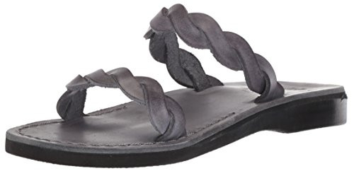 Jerusalem Sandals Womens Joanna Slide Sandal  Grey  42 Medium EU -11-11-5 US-