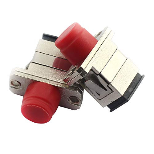 Maxmoral 2-Pack SC-FC Simplex Optical Fiber Coupler Flange Coupling Connector SC-PC-FC-PC Adapter for Digital Communication