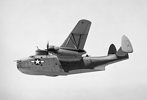 Posterazzi Poster Print Collection U-S- Navy Na Martin Pbm Mariner Flying Boat in World War Ii  -18 x 24-  Multicolored
