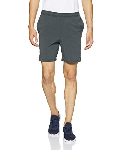Under Armour Mens Launch Sw 7 Shorts  Black Medium Heather -Reflective  X-Large