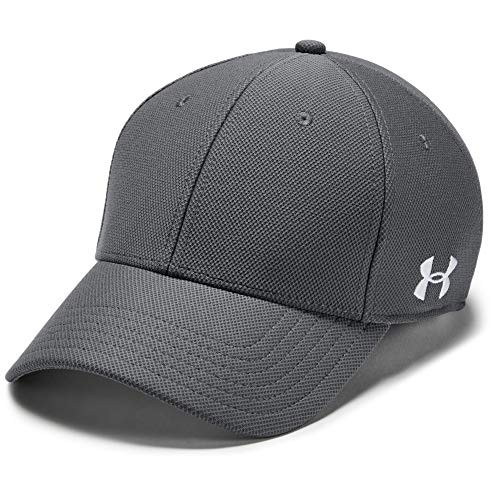 Under Armour Mens Blank Blitzing Cap   Graphite -040--White   Medium-Large