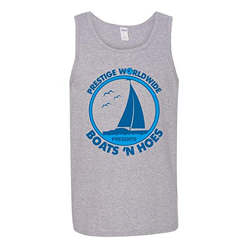 UGP Campus Apparel Prestige Worldwide Presents Boats n Hoes - Funny Summer Tank Top - Large - Sport Grey UGP Campus Apparel Prestige Worldwide Presents Boats n Hoes - Funny Summer Tank Top - Large - Sport Grey